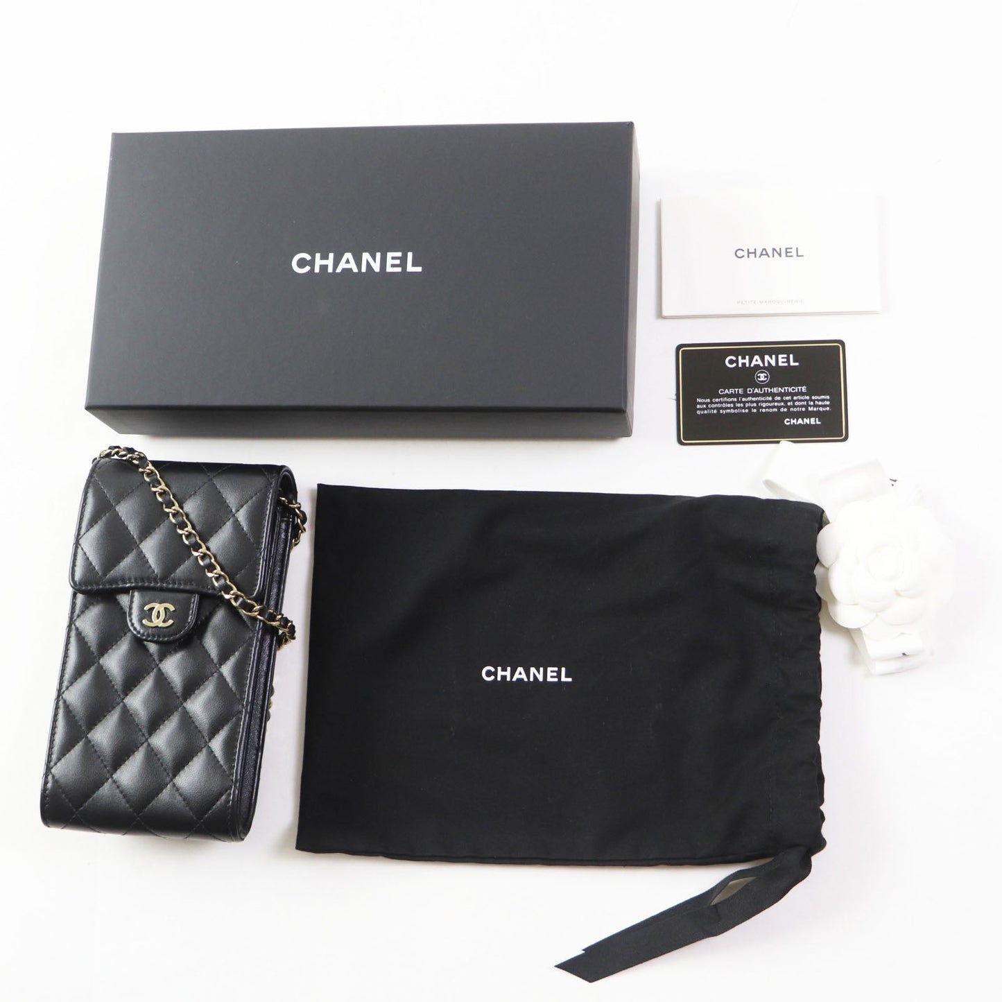CHANEL Shoulder Bag AP2164 Lamb leather black Matrasse