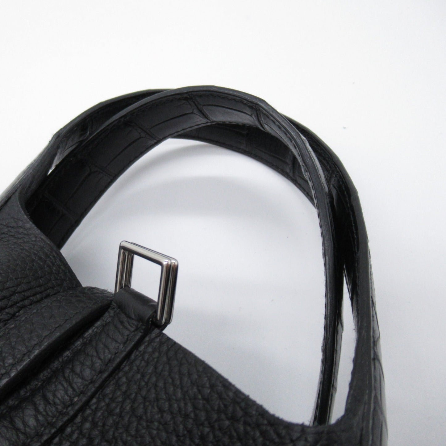Hermes Picotin Lock PM Touch Black Handbag Handbag Handbag Leather Togo Alligator Black