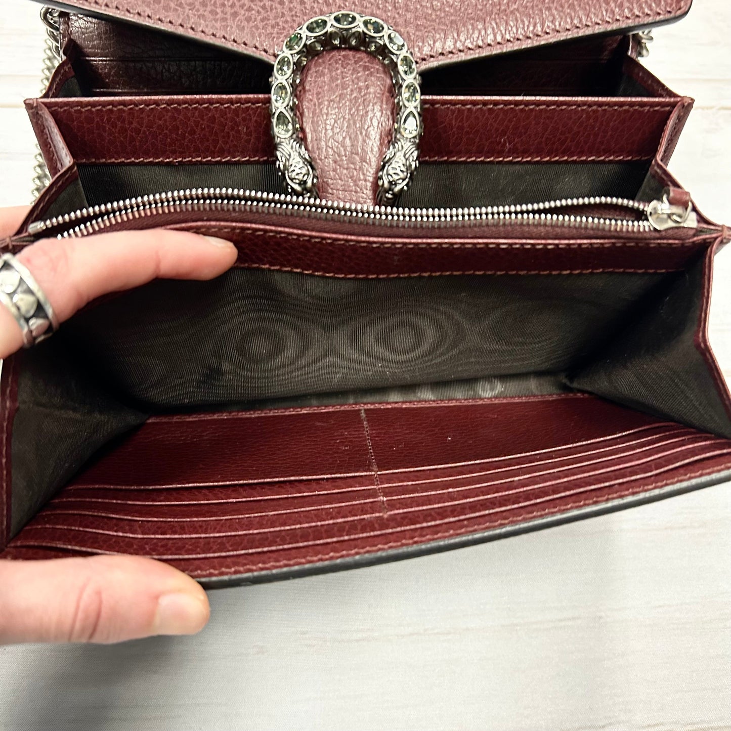 Crossbody Luxury Designer By Gucci Size: Small