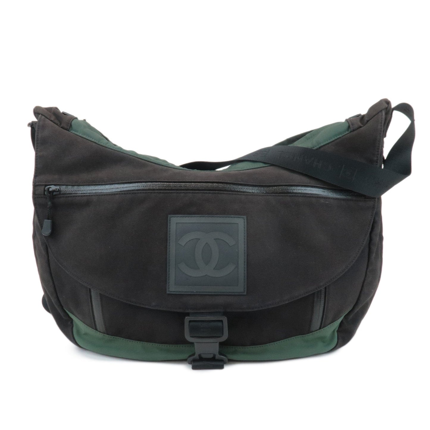 CHANEL COCO Mark Sportline Canvas Shoulder Bag A23289