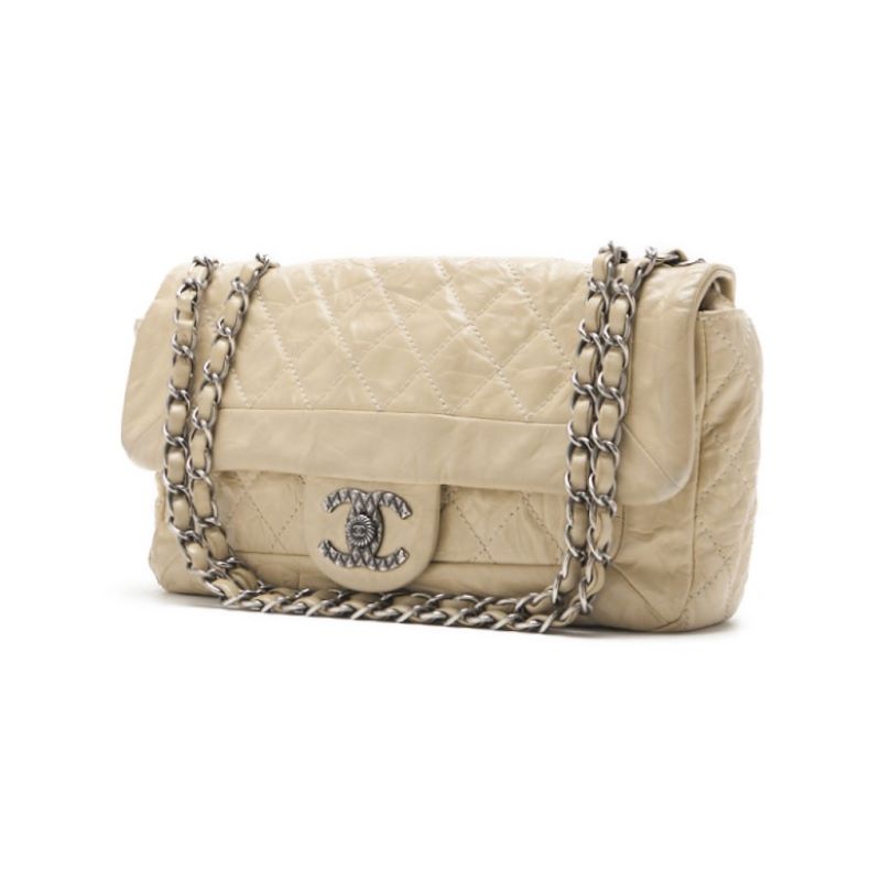 CHANEL 【CHANEL】 Matrasse Chain Shoulder Vintage Ivory (Silver G) Mini shoulder bag shoulder bag Hybrid 【 Ship】 Vintage shoulder bag Mini shoulder bag Lady shoulder bag