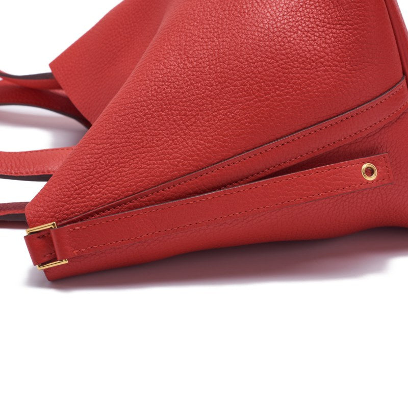 HERMES ERMES Picotin Lock MM Handbag al Clemence Rouge Handbag Handbag Ladies Handbags Hybrid 【French】【 Delivery】 Ladies Handbags Ladies Online