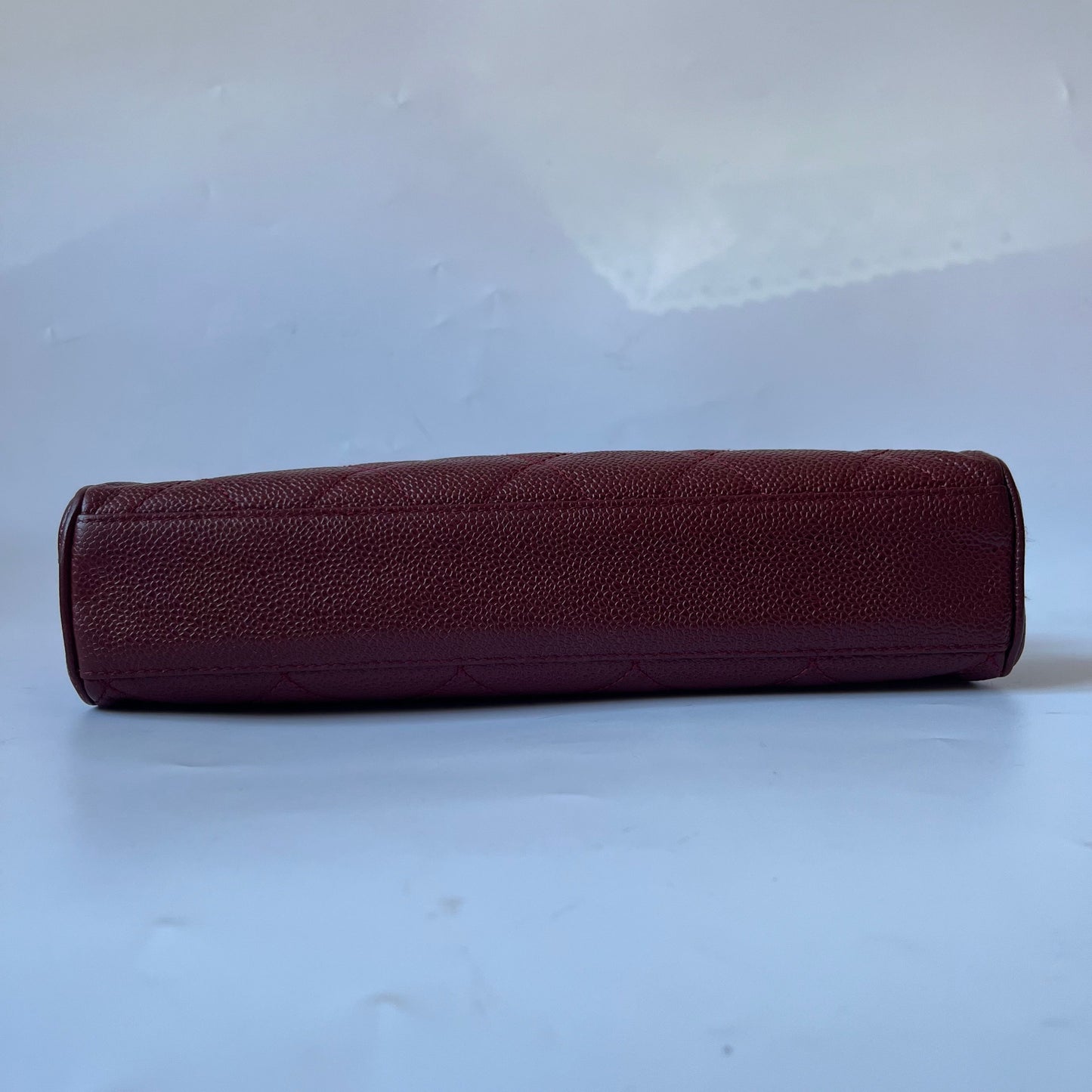 Chanel Vintage Burgundy Caviar Leather Shoulder Bag 24k Gold HW