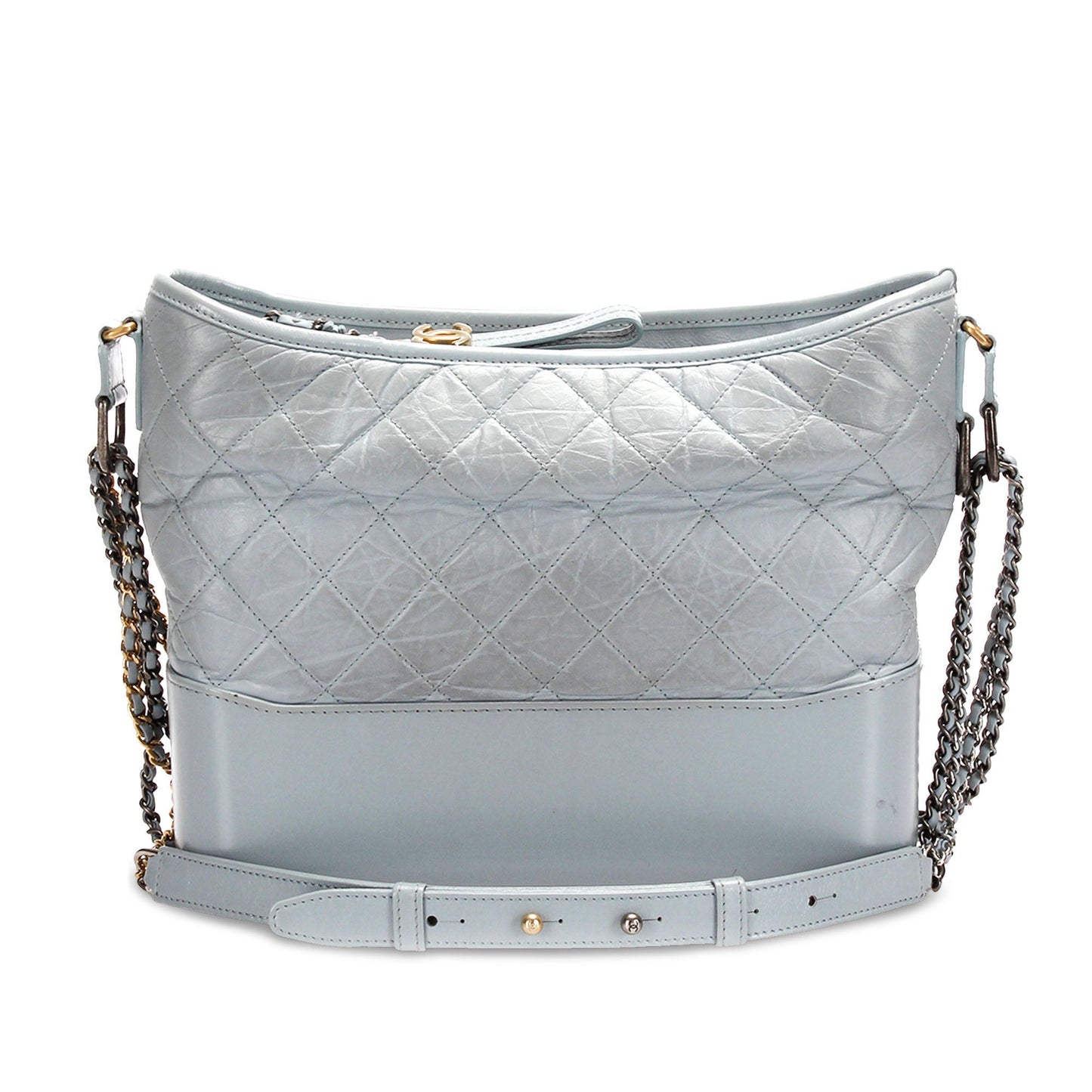 Gray Chanel Medium Gabrielle Leather Shoulder Bag
