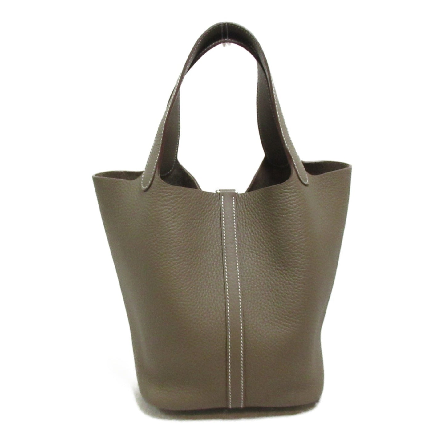 Hermes Hermes Picotin Lock MM Tote Bag Tortoise Bag Leather Brown