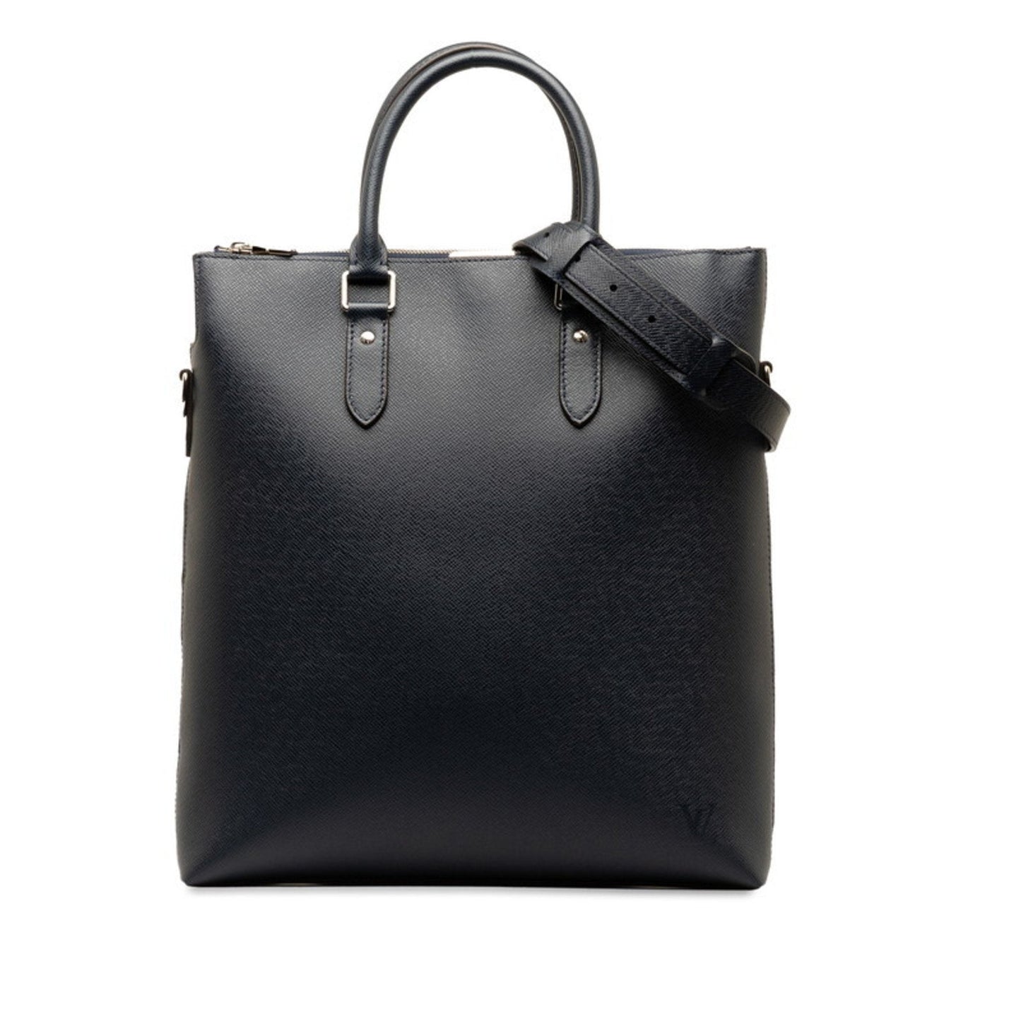 Louis Vuitton Navy Ocean Leather Shoulder Bag Tote Bag