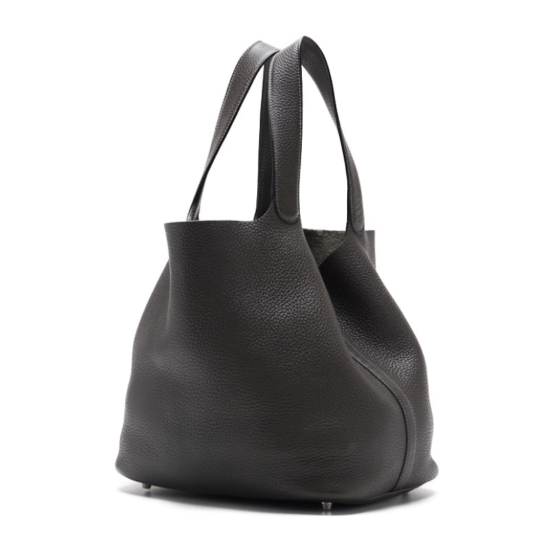 HERMES ERMES Picotin Lock GM Handbag Clemence Top Tope grey Handbag Handbag Lady Back Delivery Ashoka s Online