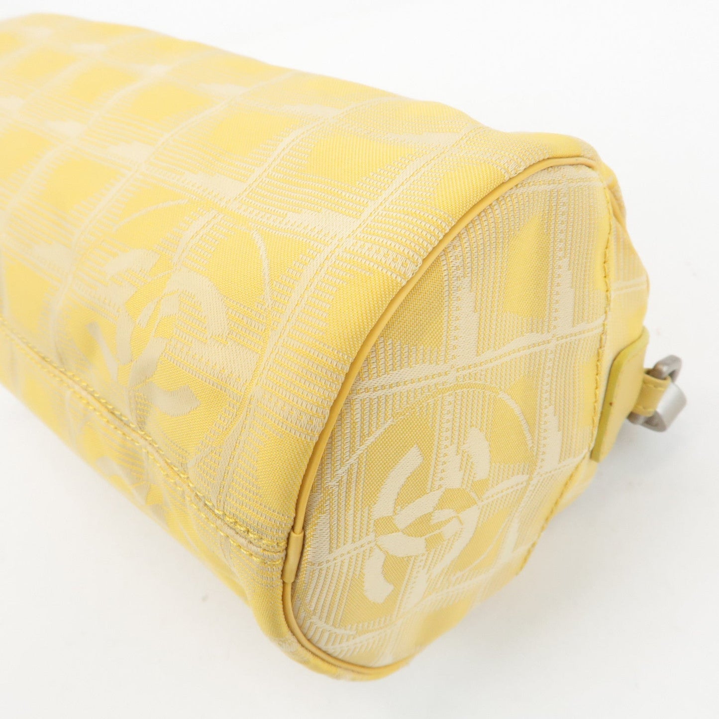 CHANEL New Travel Line Nylon Jacquard Leather Shoulder Bag A17669