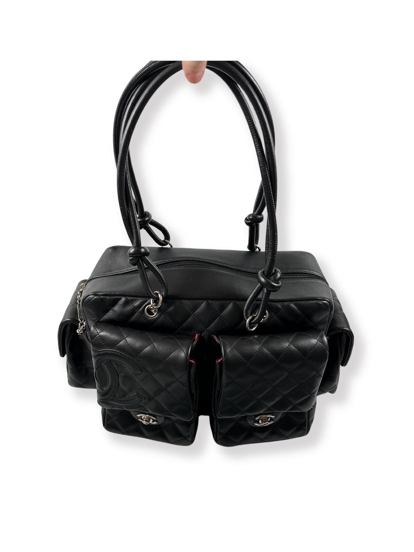 CHANEL - LARGE CAMBON REPORTER BAG BLACK