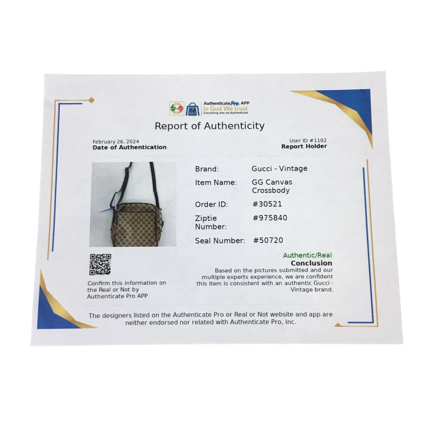 Crossbody Luxury Designer By Gucci Size: Medium