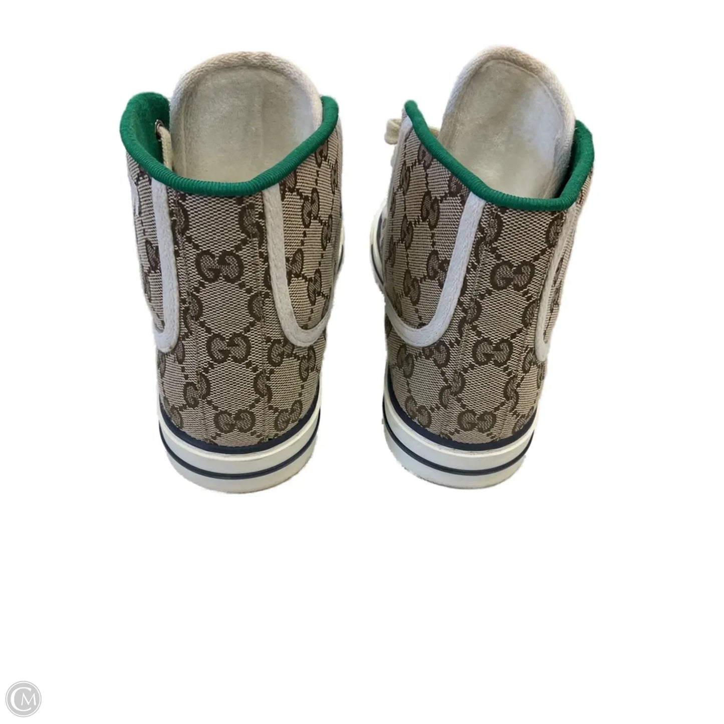 Shoes Luxury Designer By Gucci In Brown, Size: 8