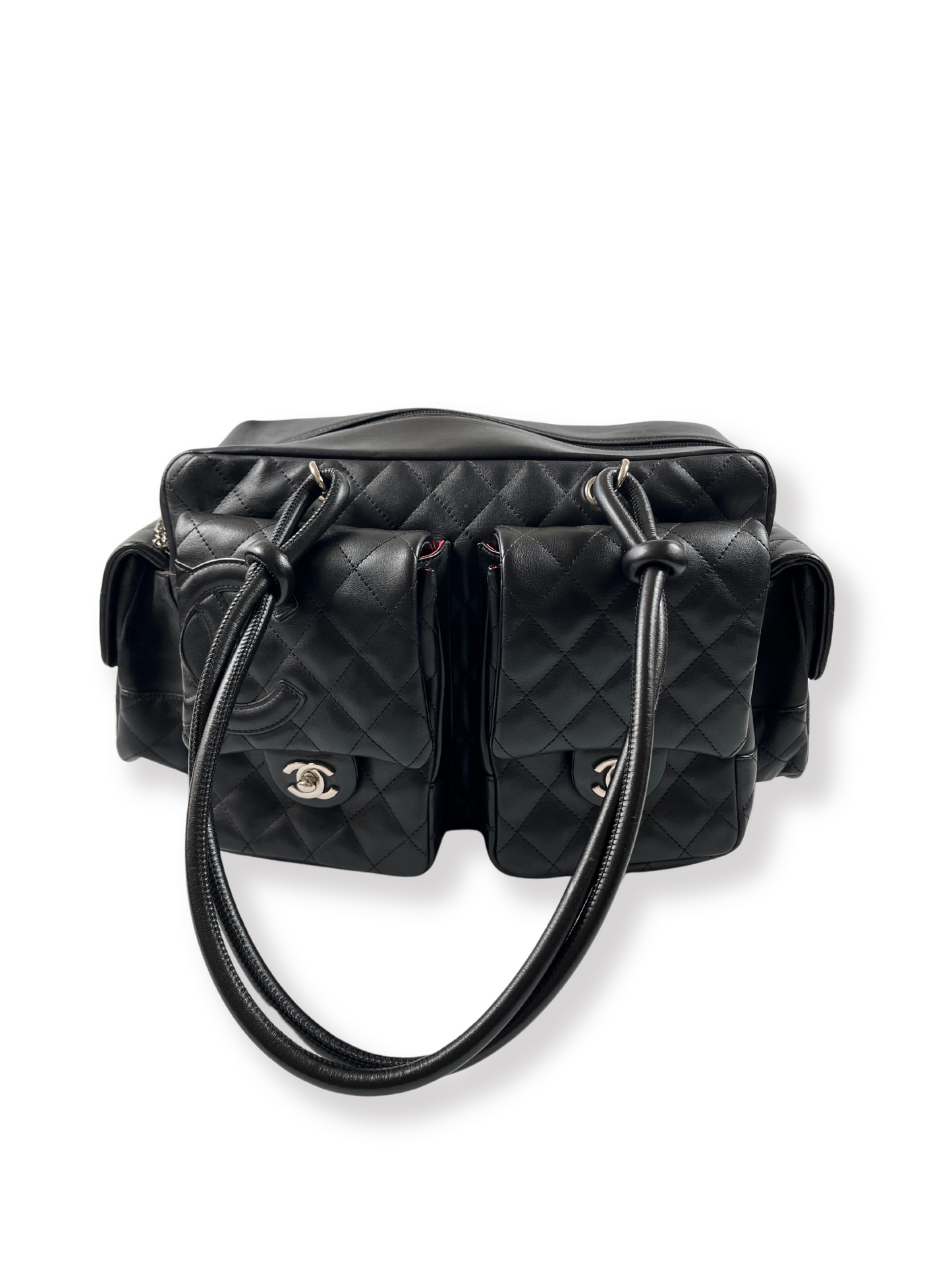 CHANEL - LARGE CAMBON REPORTER BAG BLACK