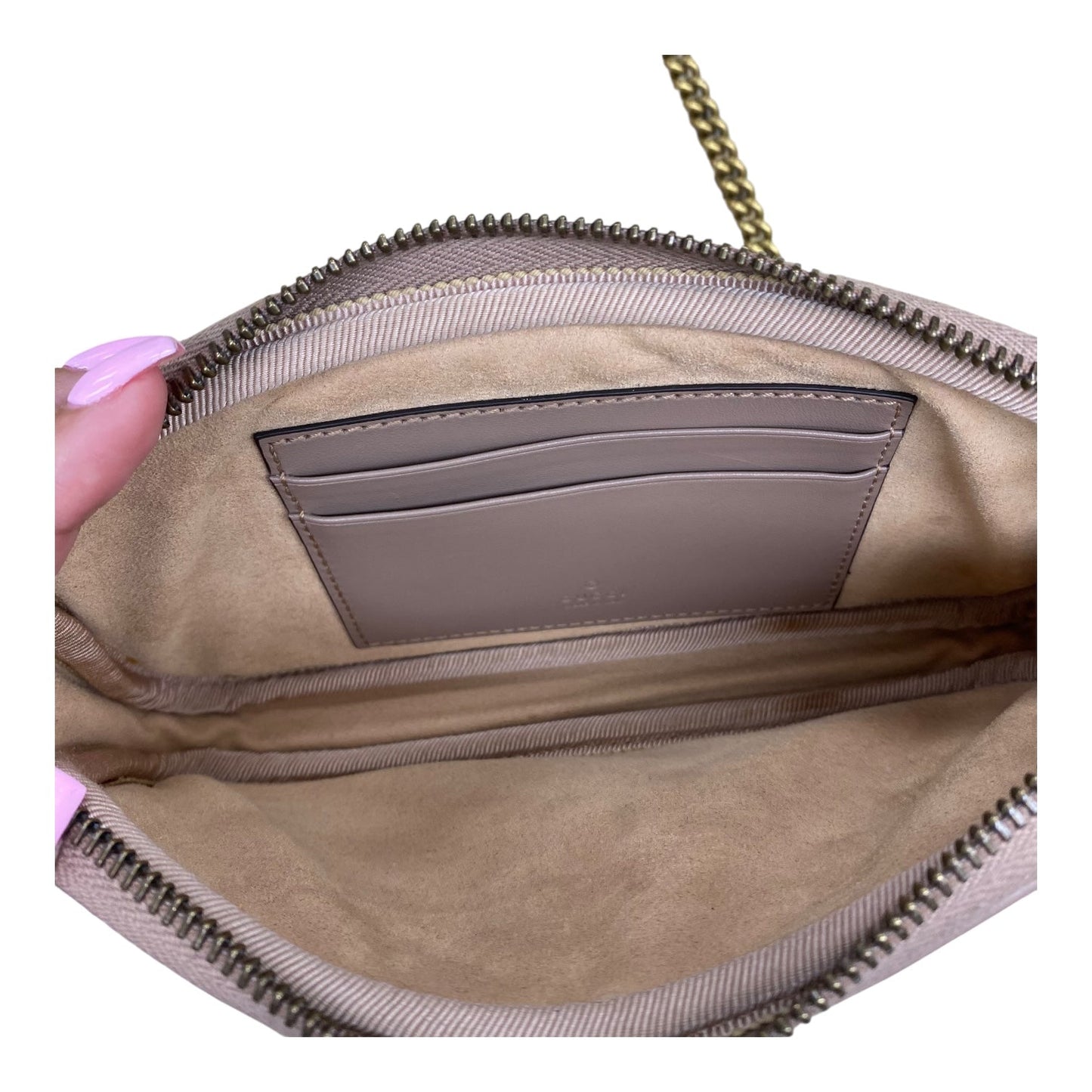 Handbag Luxury Designer By Gucci In Pink, Size:MINI
