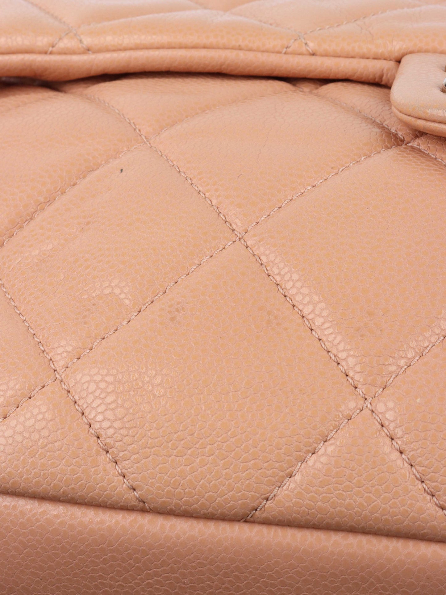 Chanel Patent Salmon Leather Shoulder Bag.