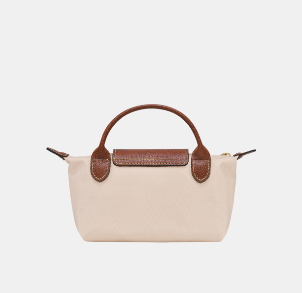 Longchamp Le Pliage Pouch with handle Paper