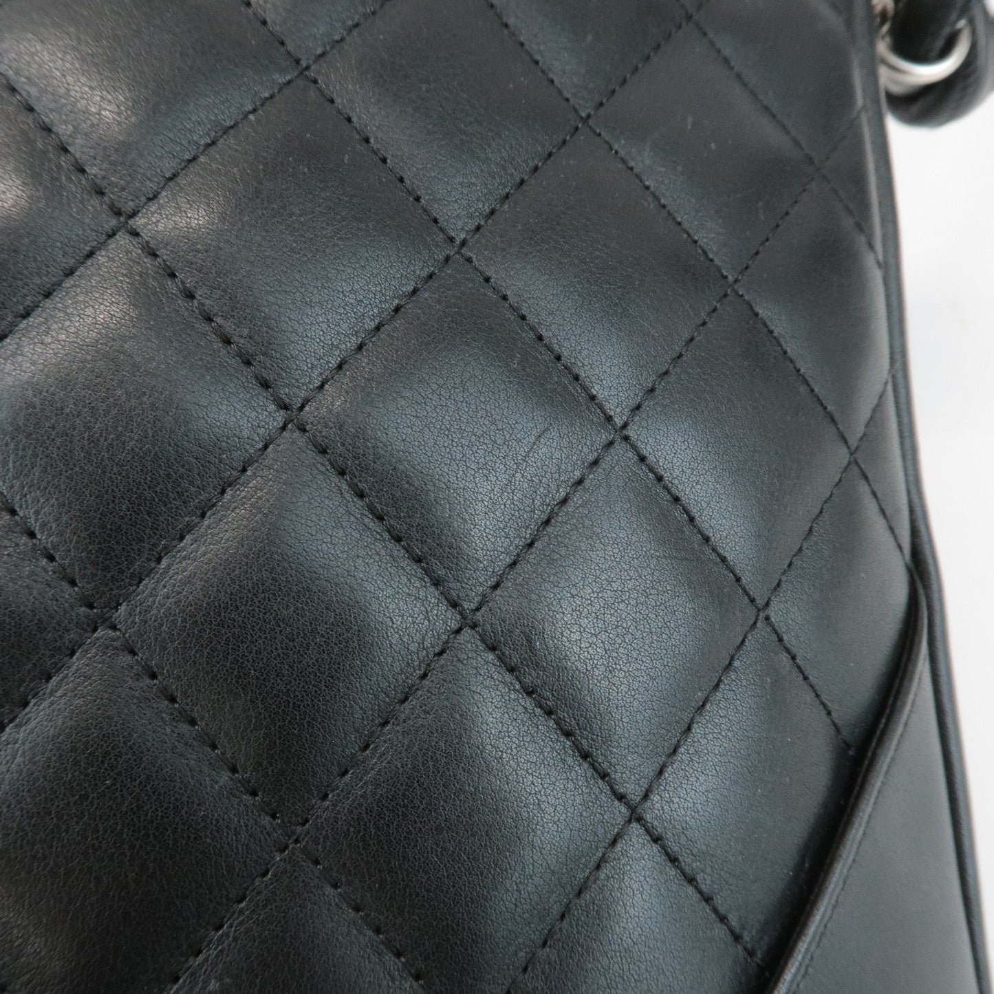 CHANEL Cambon Lamb Skin Medium Pochette Shoulder Bag A25178