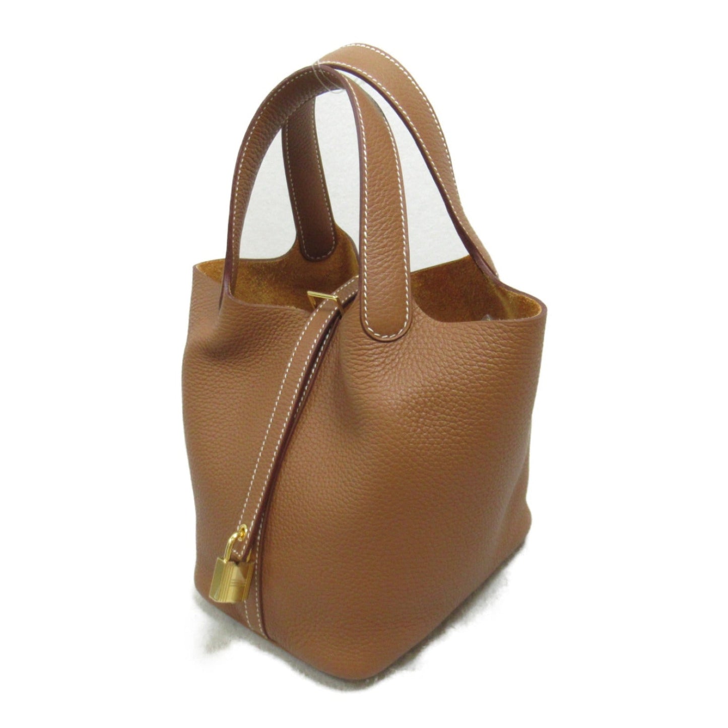 Hermes Picotin Lock PM G Handbag Handbag Handbag Leather Togo Brown 056289CC