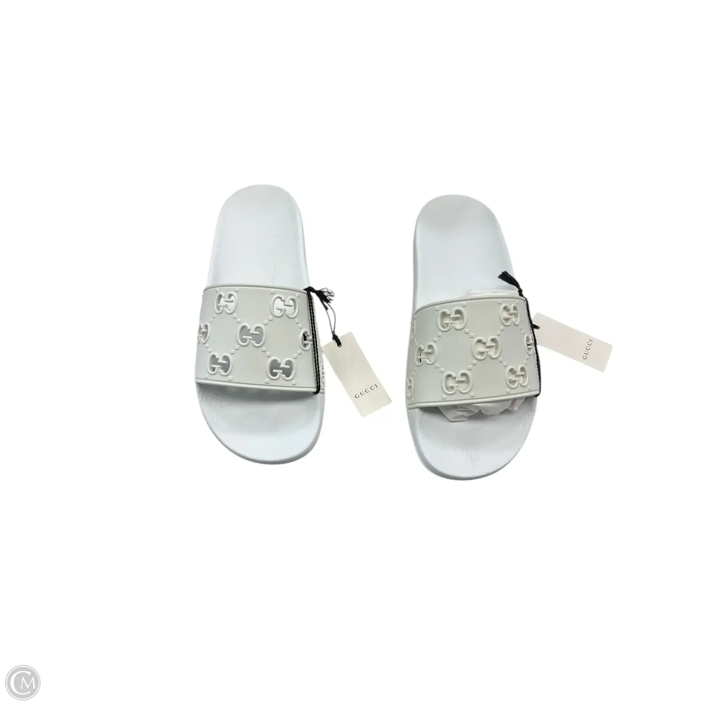 Sandals Luxury Designer By Gucci In White, Size: 7