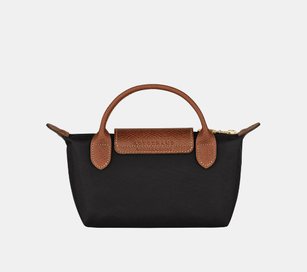 Longchamp Le Pliage Pouch with handle Black