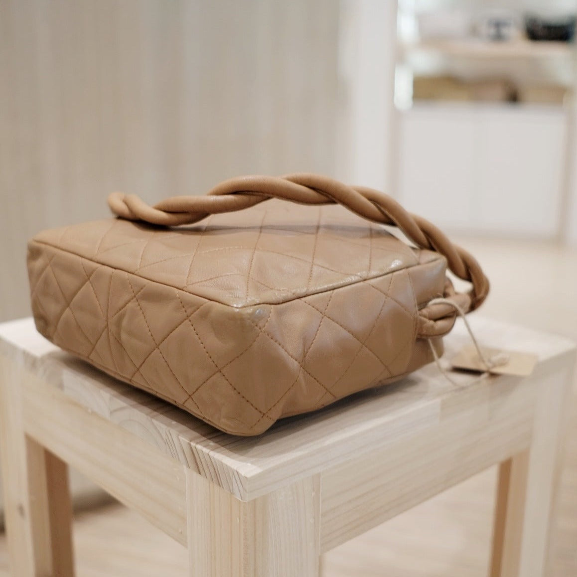 Chanel vintage lambskin matelasse shoulder bag