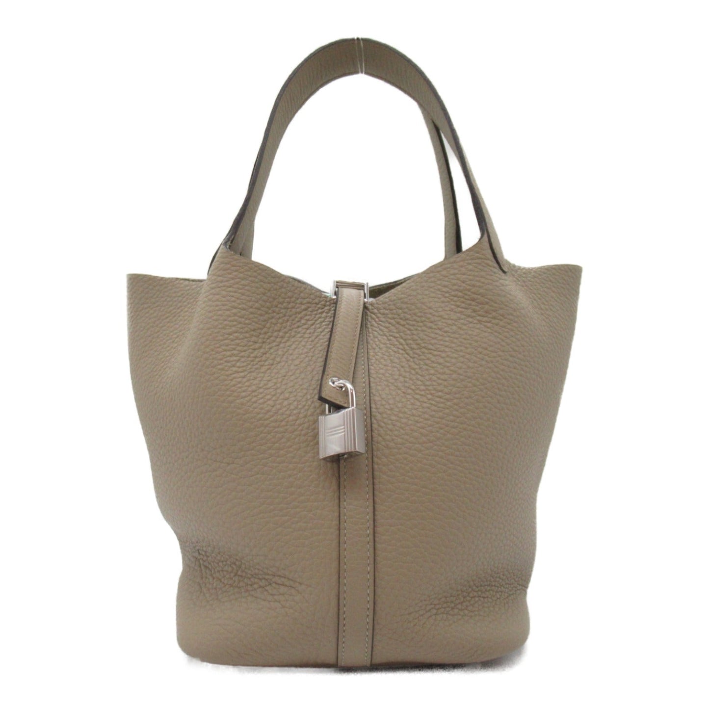 Hermes Picotin Lock MM Handbag Handbag Handbag Leather Triumphant Beige