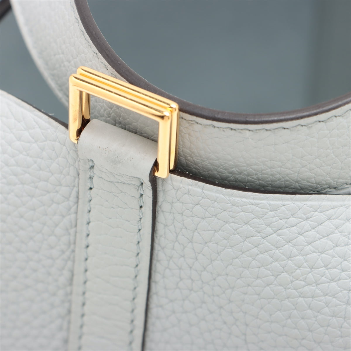 Hermes Picotin Lock PM Clemence Blue Pearl Gold Z: 2021