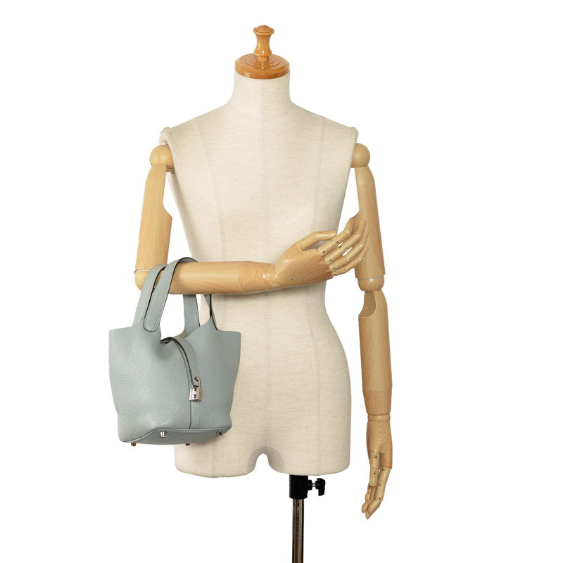 Hermes Picotin Locks PM Handbag Grip Light Grey Claimants Hermes