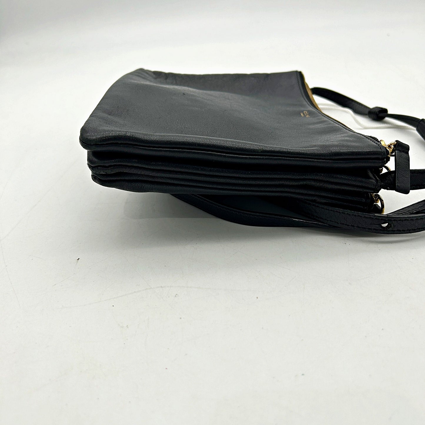 Celine Leather Trio Small - Black Crossbody Bags, Handbags LA23554