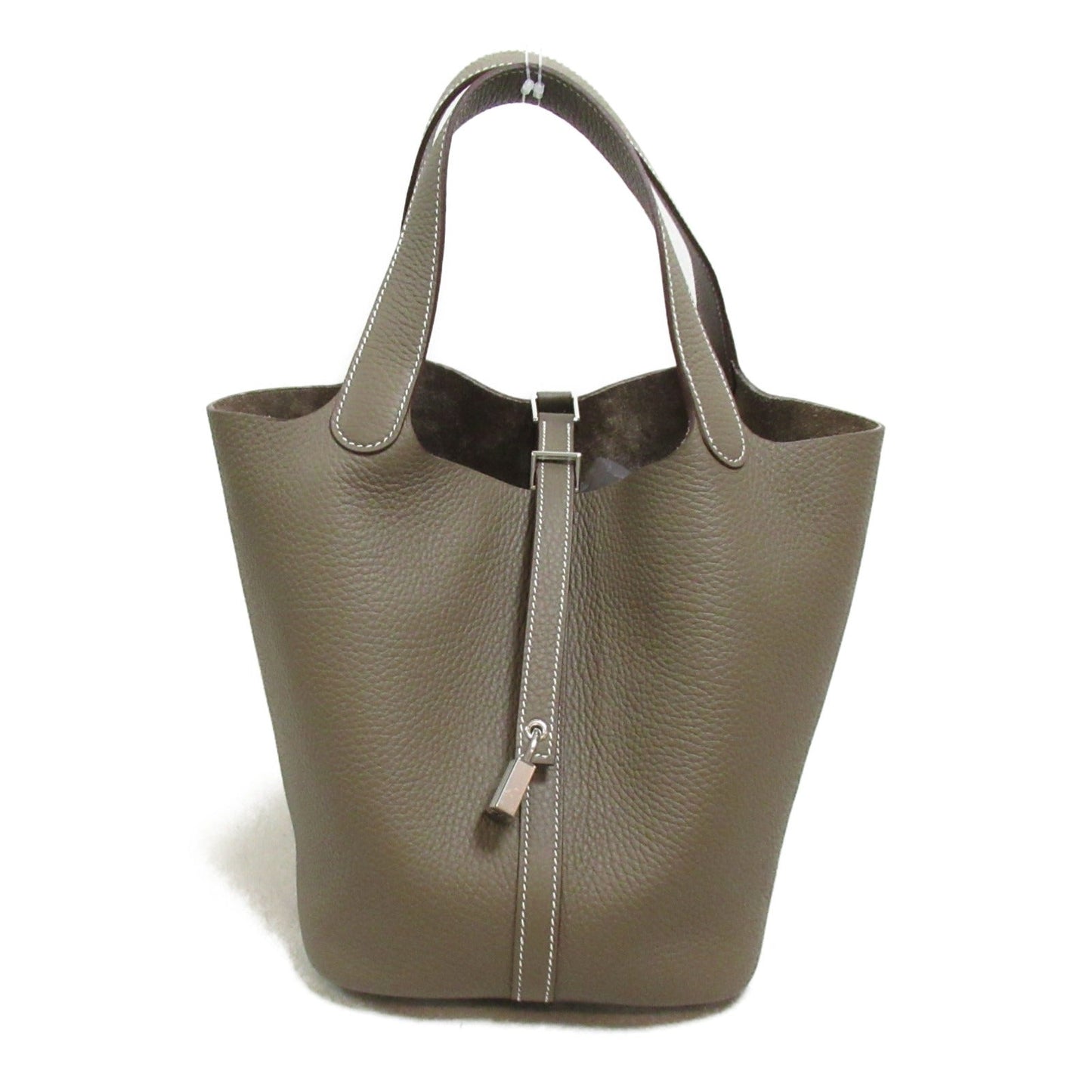 Hermes Hermes Picotin Lock MM Tote Bag Tortoise Bag Leather Brown