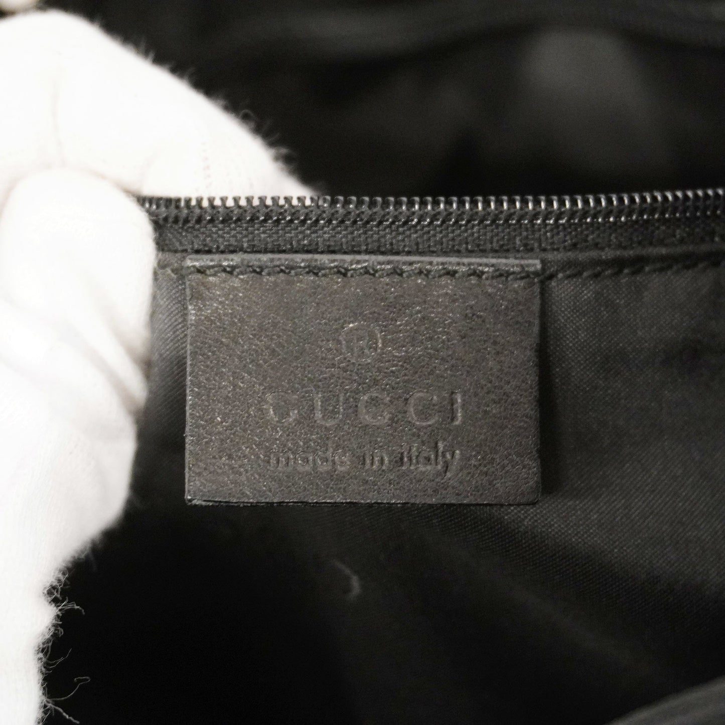 GUCCI Bamboo Shoulder Bag 001 4006 Women's Leather Shoulder Bag Black