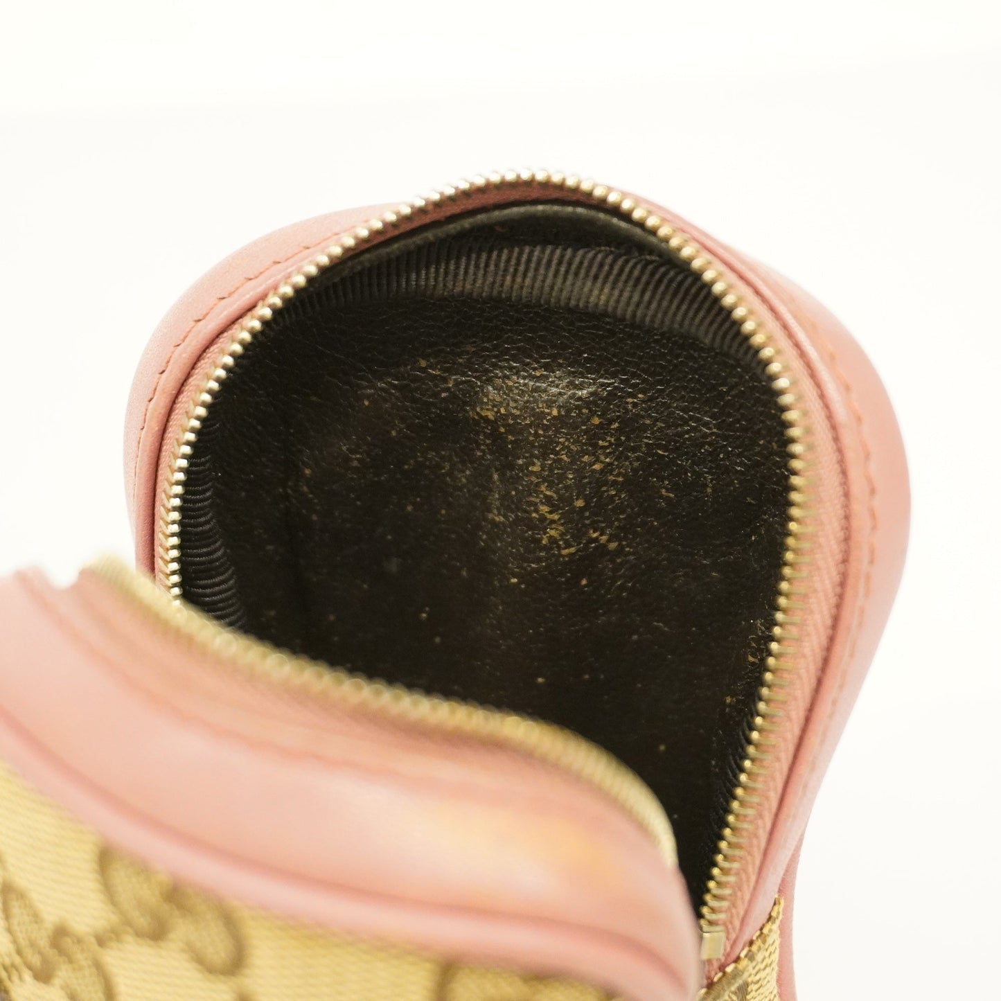 GUCCIAuth Pouch 548393 Women's GG Canvas,Leather Beige,Pink