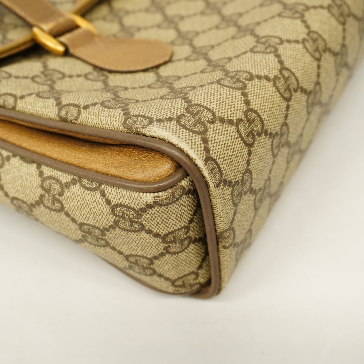 Gucci HandBag 116 02 080 Women's GG Supreme HandBag Beige