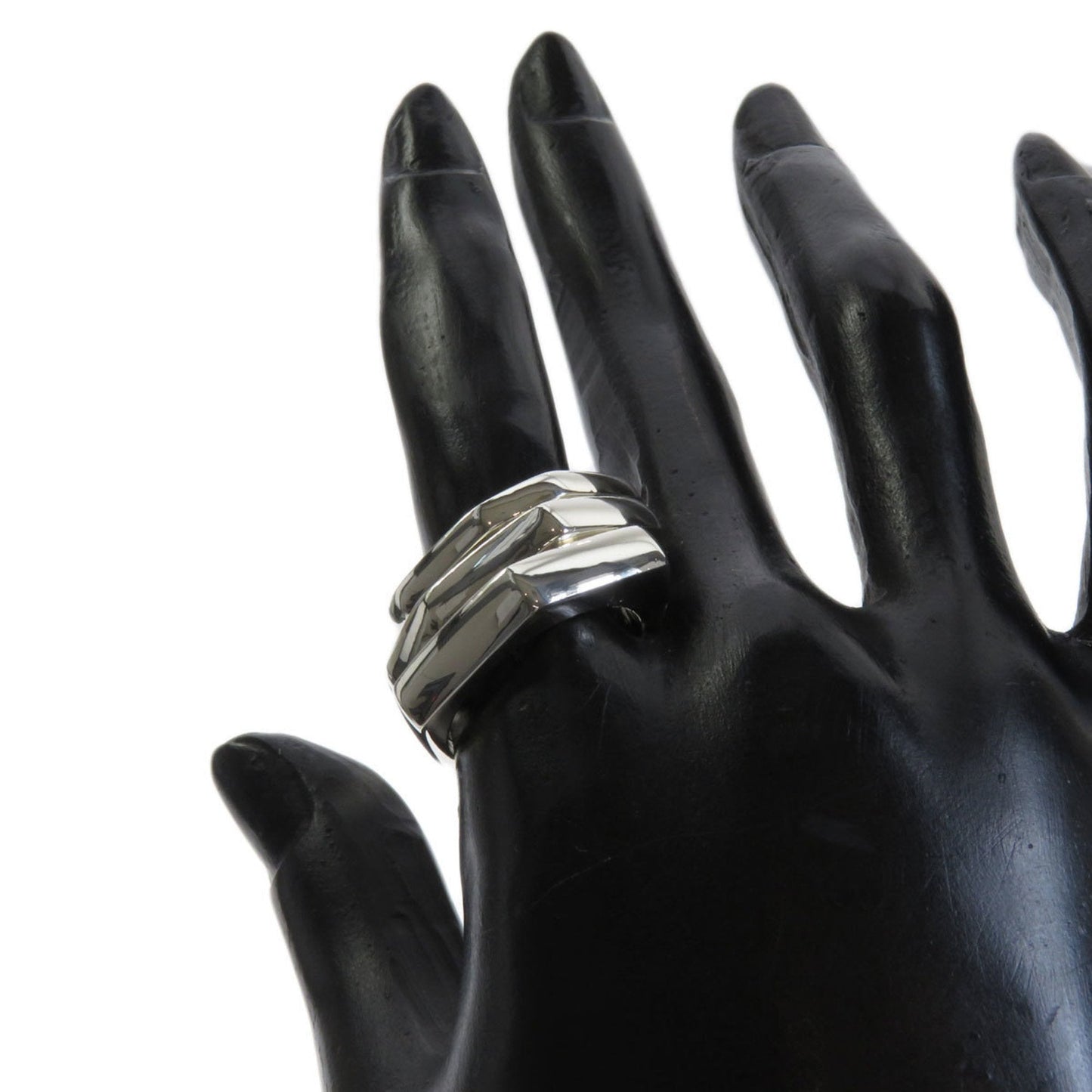 Gucci Triple Hexagon 3 Set Ring/Ring Silver Ladies GUCCI
