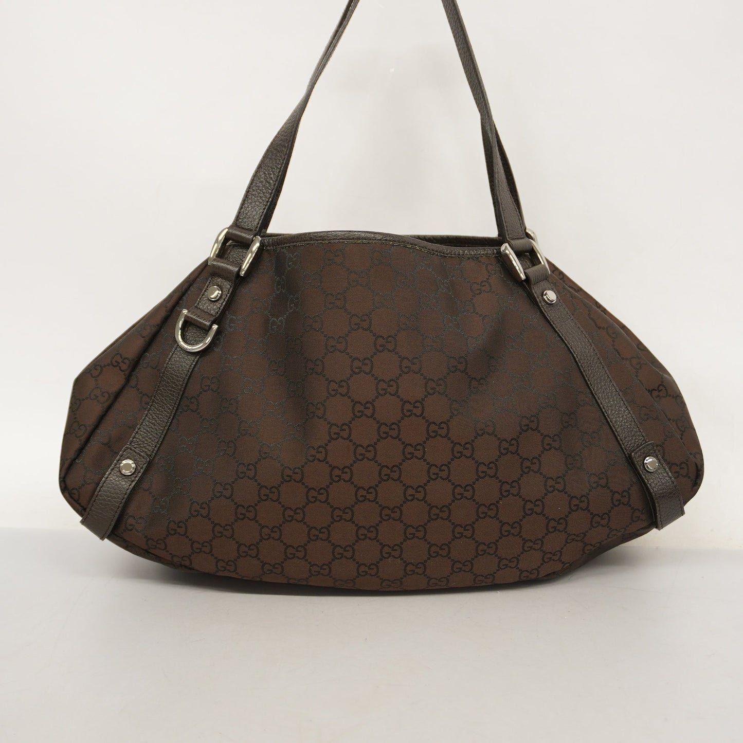 Gucci Shoulder Bag GG Nylon 143743 Women's Nylon Brown