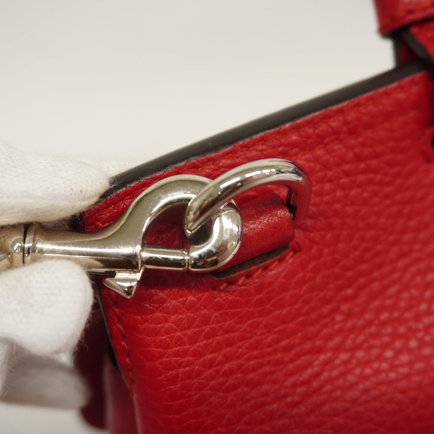 Gucci Bamboo 2way Bag 392013 Women's Leather Handbag,Shoulder Bag Red Color
