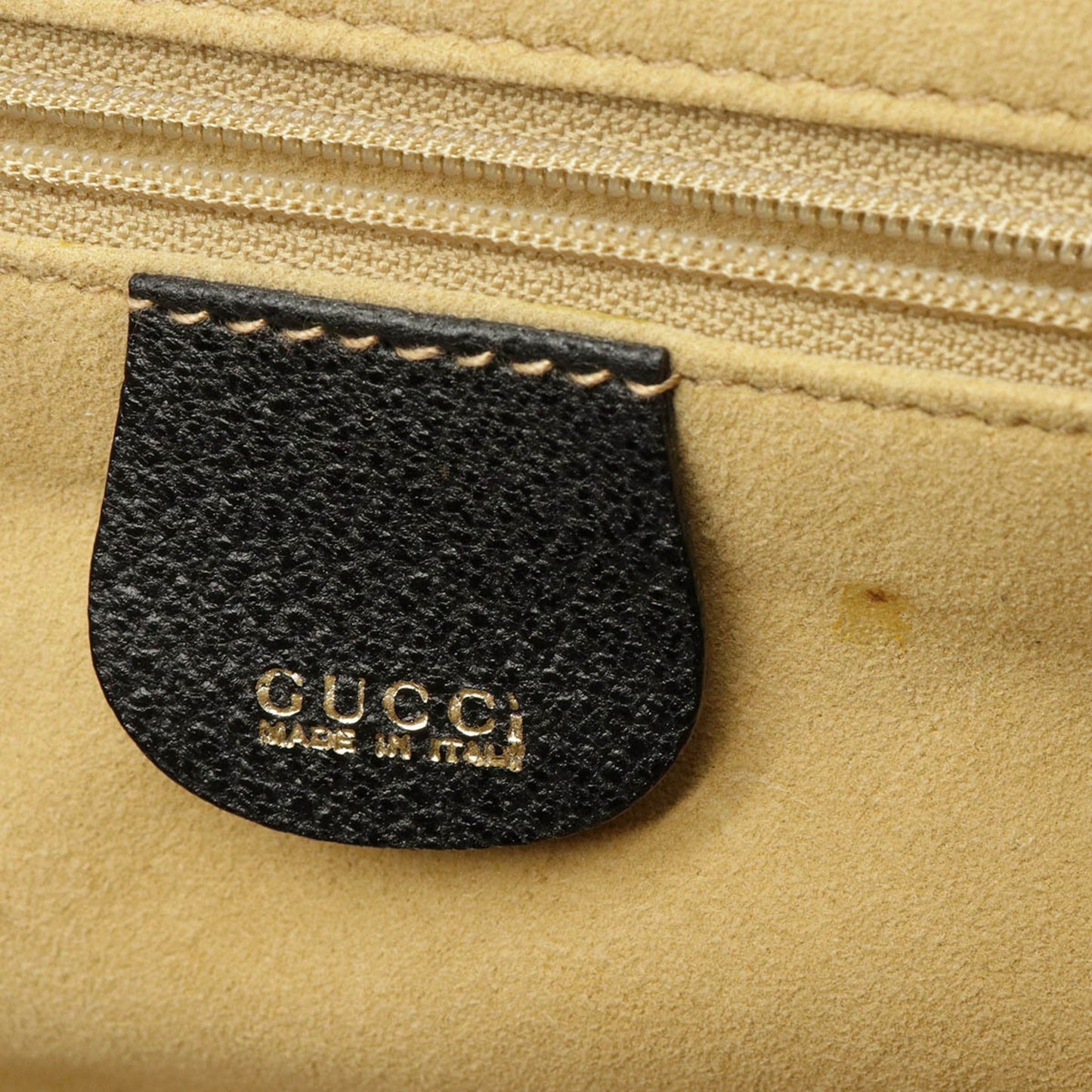 Gucci bamboo vanity bag handbag shoulder leather black 013 122 2491