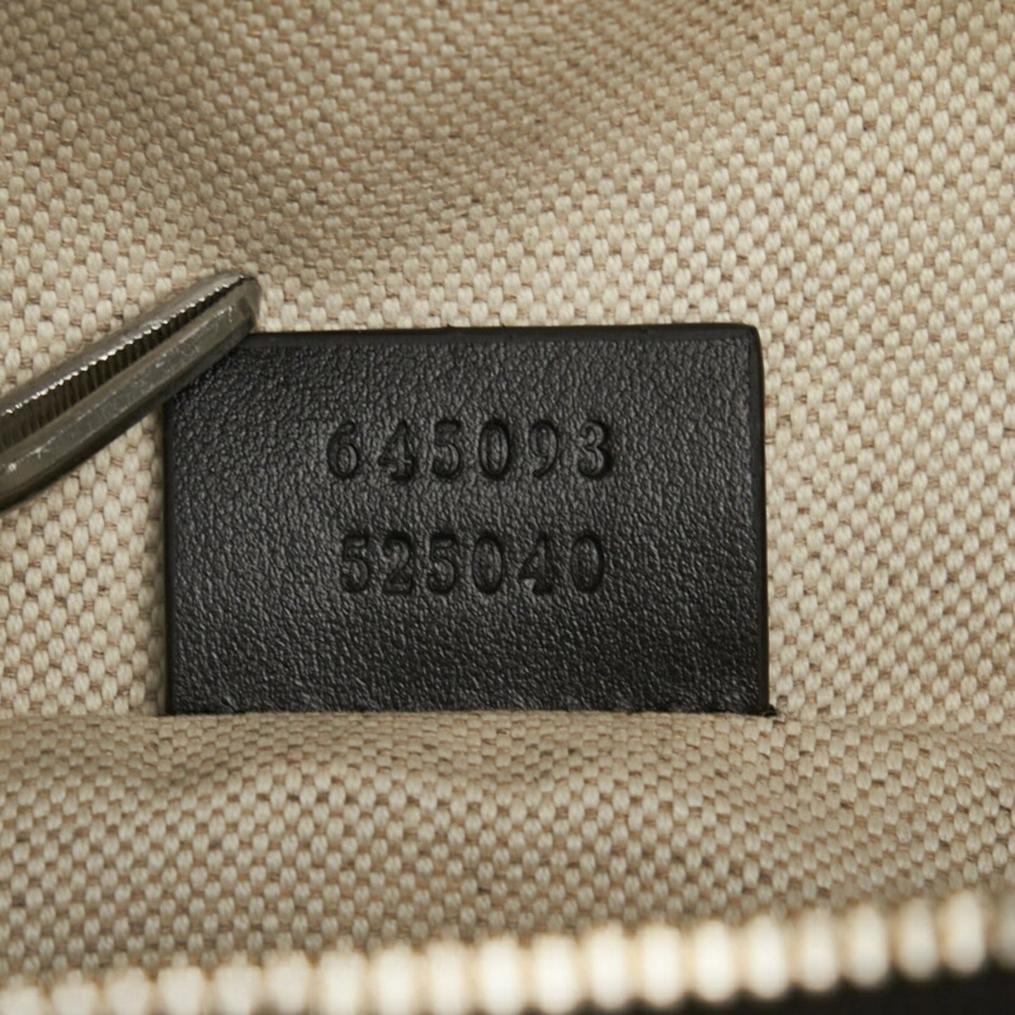 GUCCI GG embossed waist bag body shoulder 645093 black leather men's