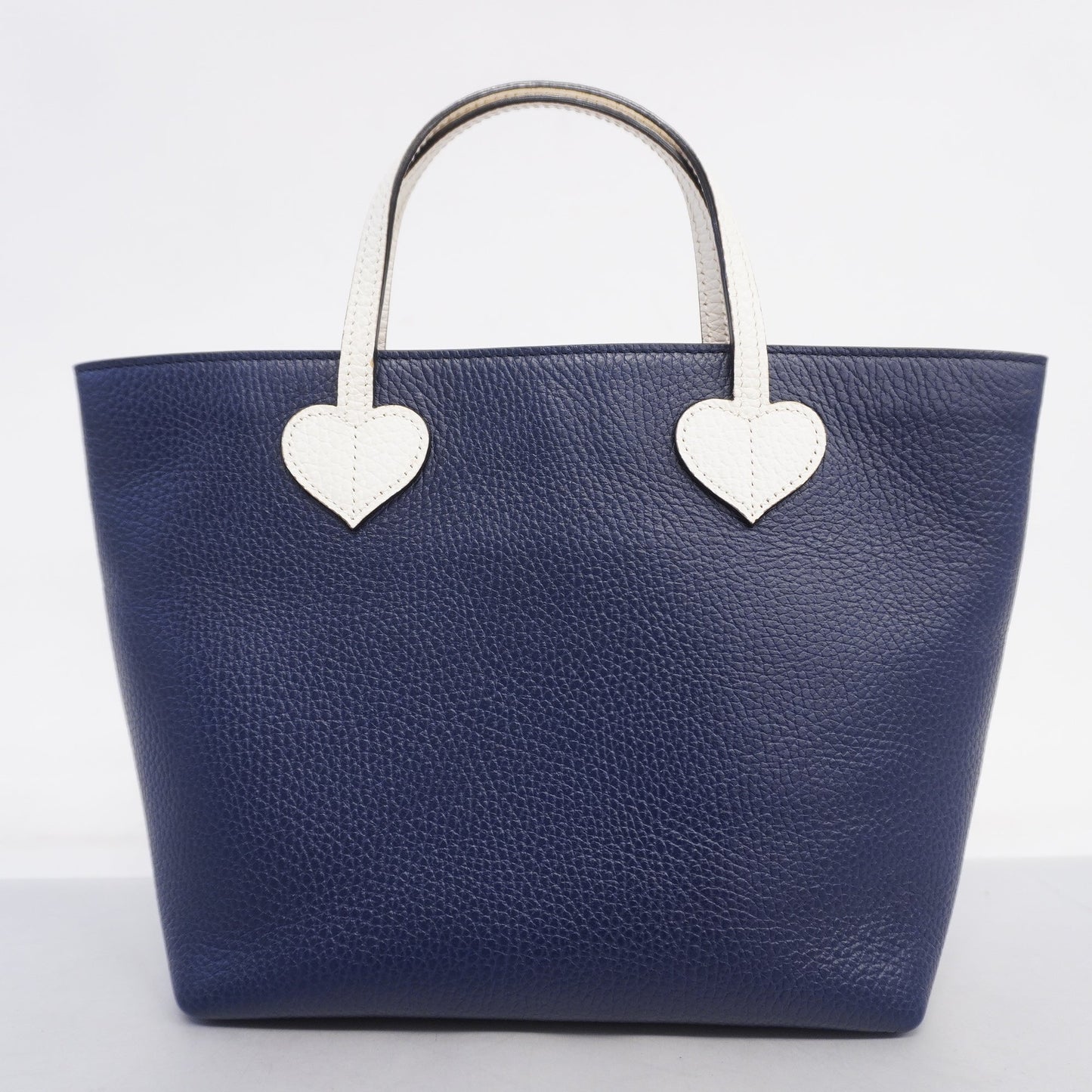 Gucci Children 457195 Leather HandBag Navy,White