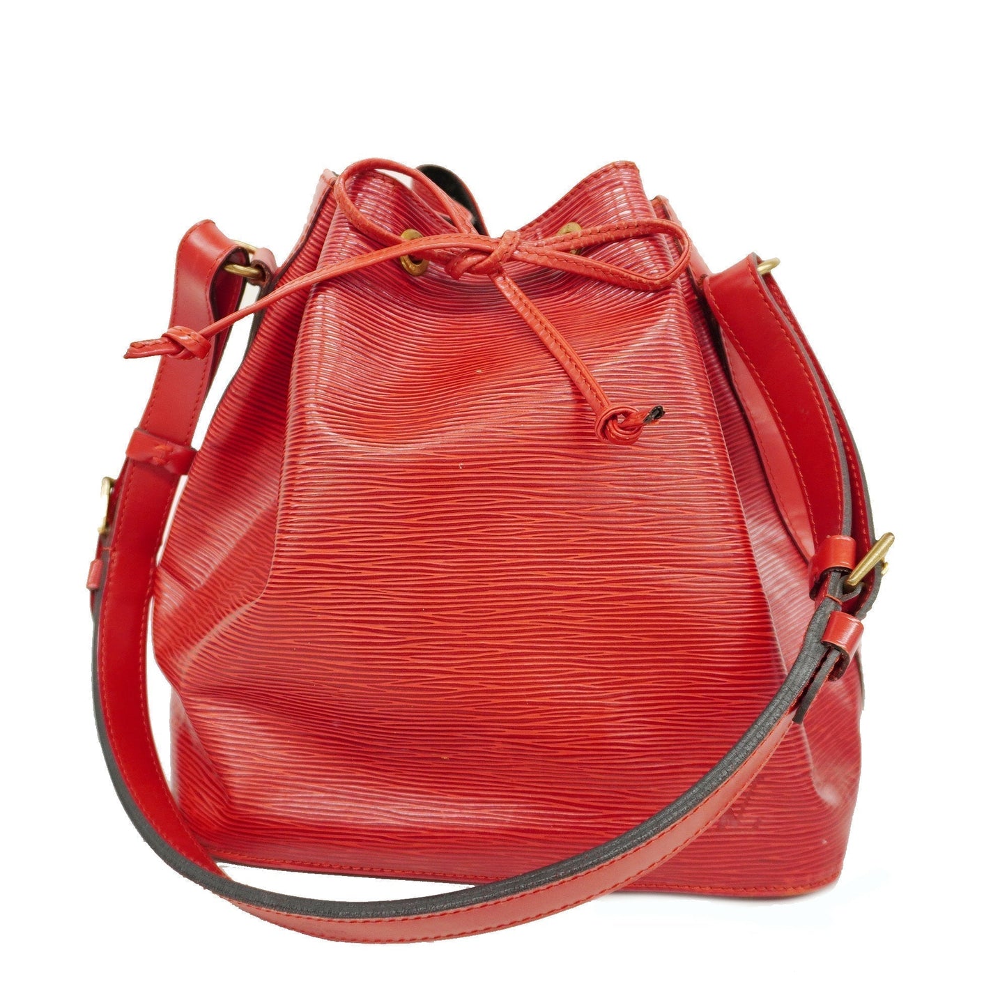 Louis Vuitton Epi Petit Noe M44107 Women's Shoulder Bag Castilian Red