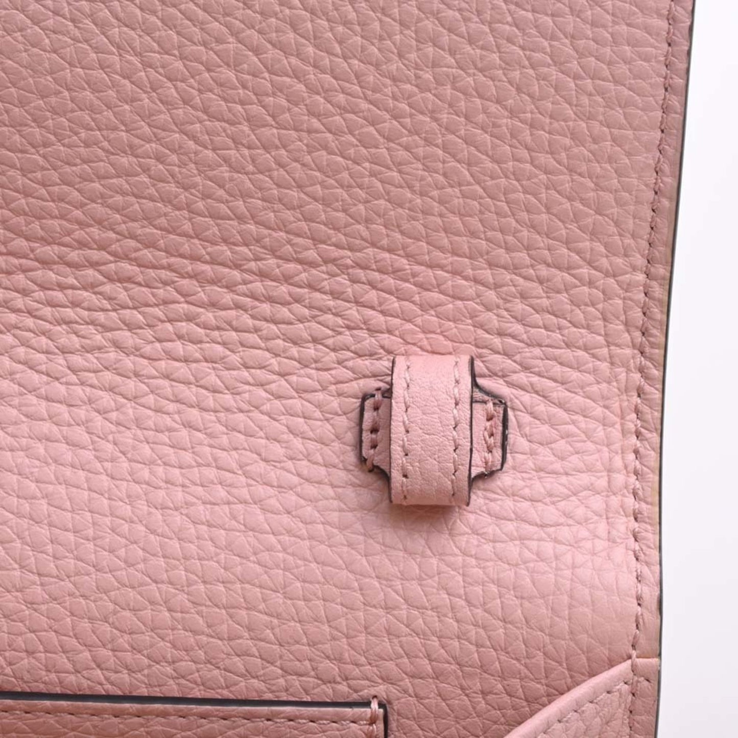 GUCCI Leather Animanie Bee Shoulder Bag 498097 Pink Women's