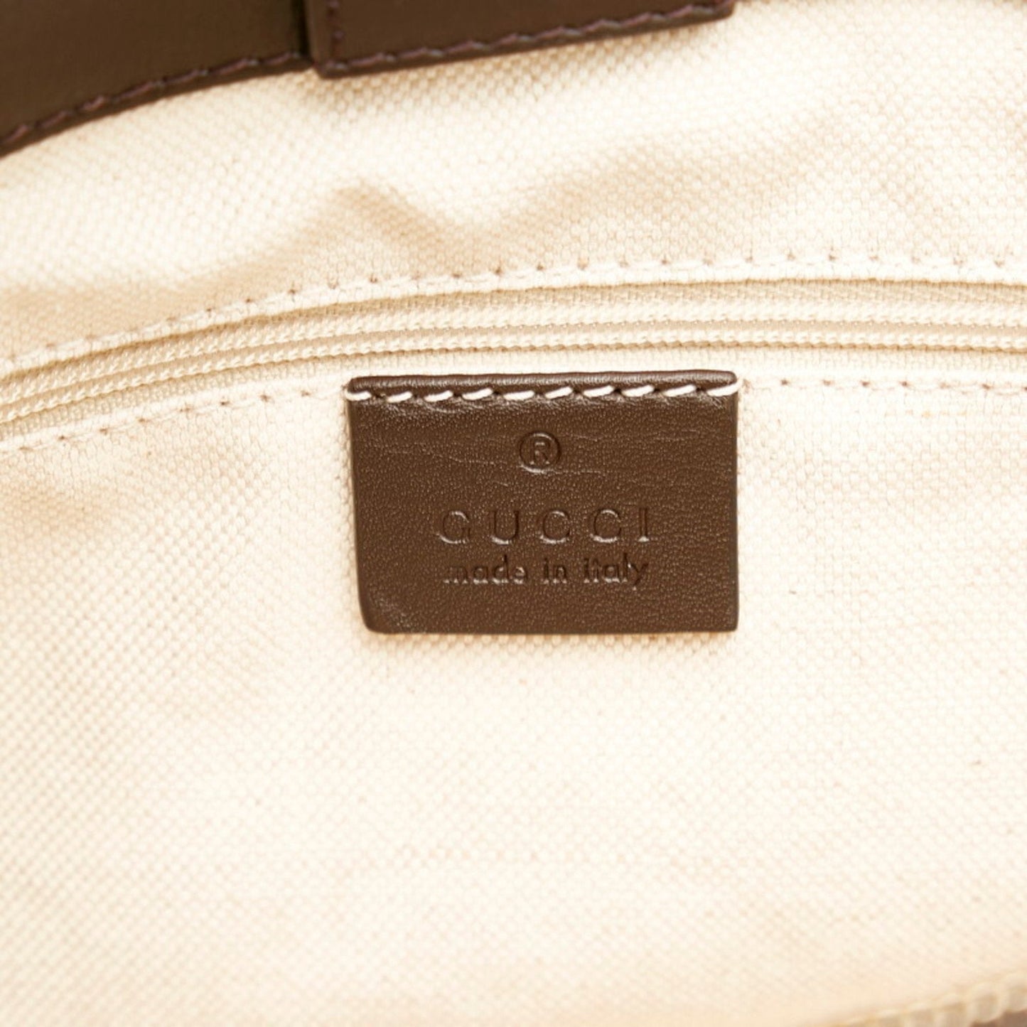Gucci GG Canvas Suki Tote Bag Shoulder 296835 Beige Brown Leather Ladies Gucci