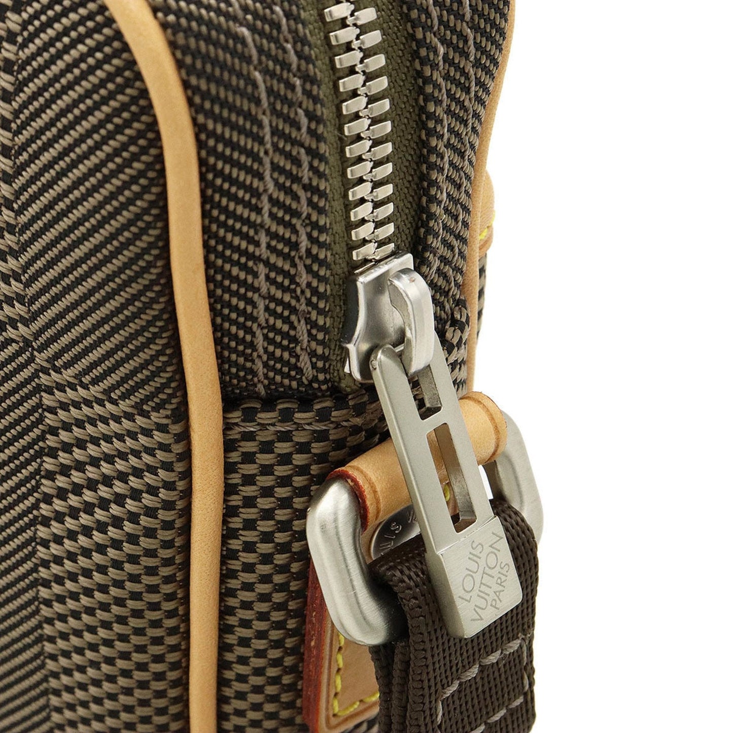 LOUIS VUITTON Damiergeant Citadin Shoulder Bag Canvas Tail Khaki M93621