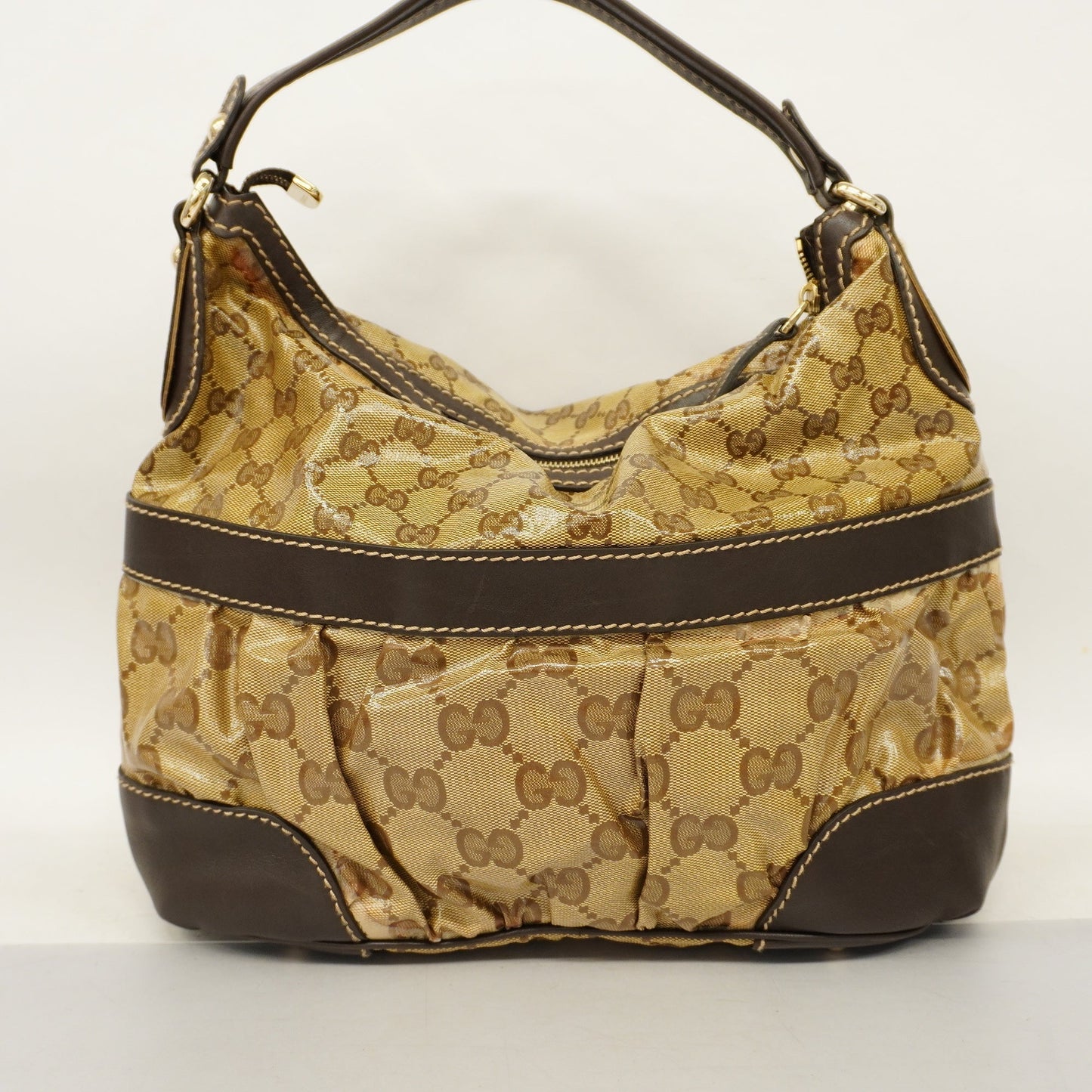 GUCCIAuth GG Crystal Shoulder Bag 223965 Women's Coated Canvas,Leather