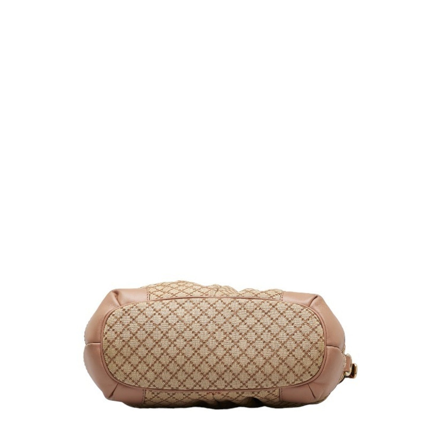 GUCCI Diamante Sookie Handbag Shoulder Bag 247902 Beige Pink Canvas Leather Women's