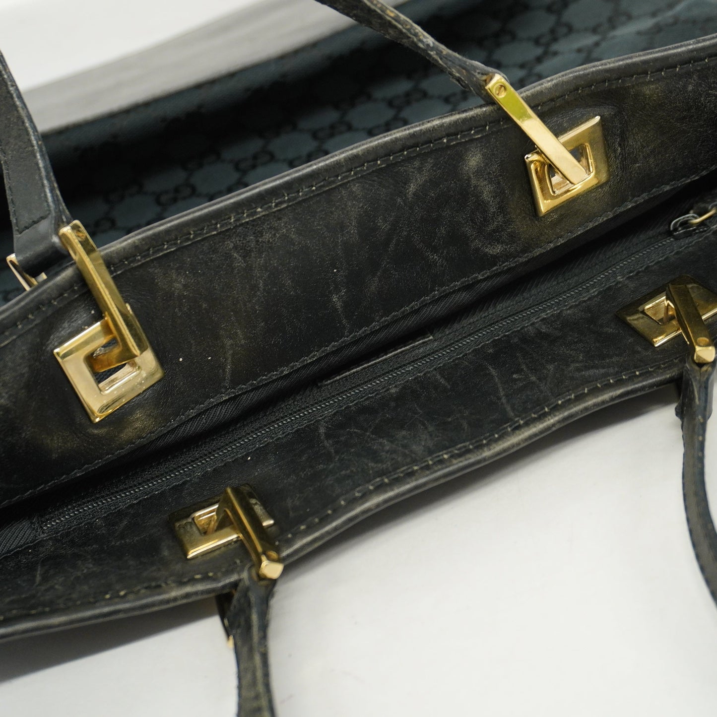 Gucci GG Canvas 002 1098 Women's Tote Bag Black