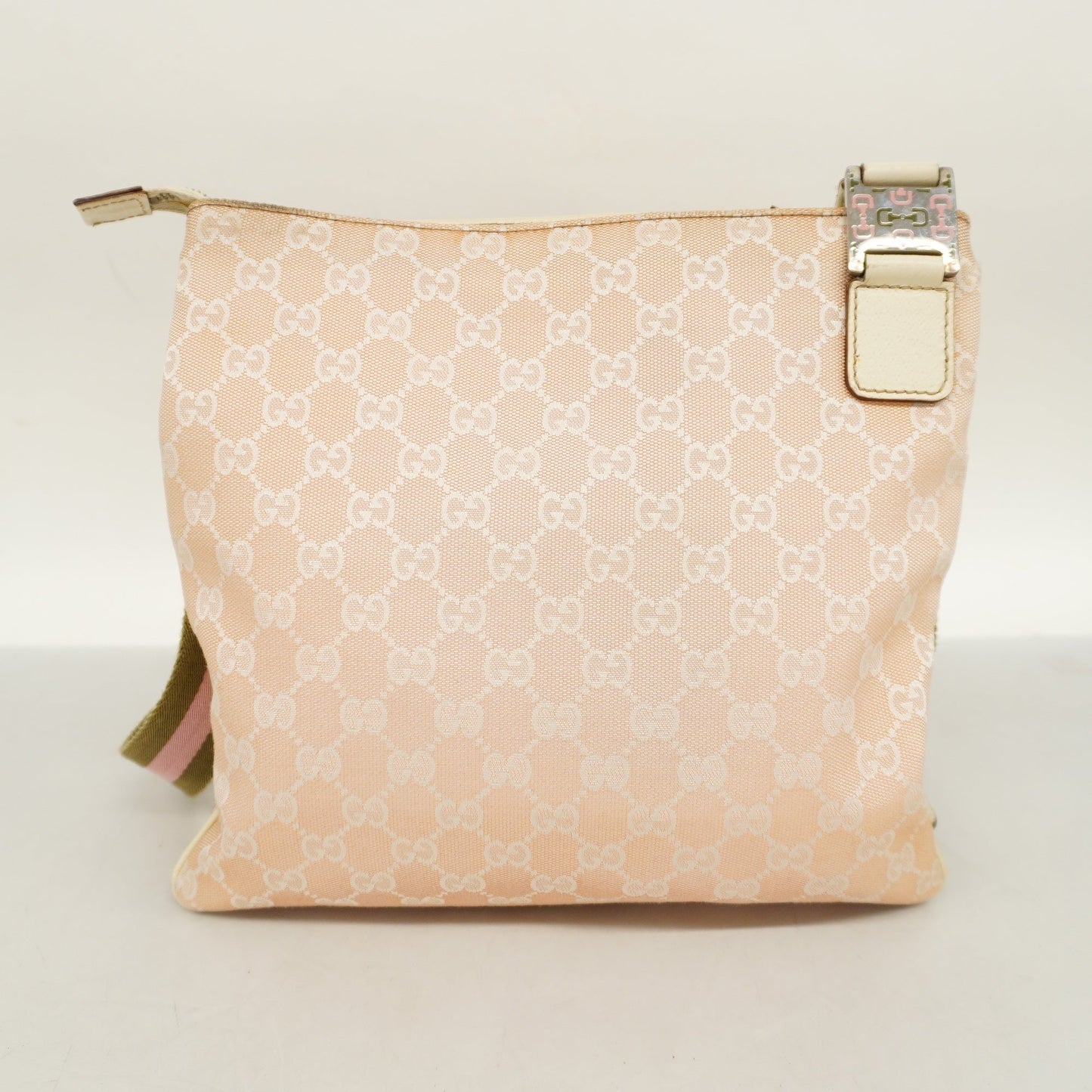 Gucci Shoulder Bag 181067 Women's GG Canvas Shoulder Bag Light Pink