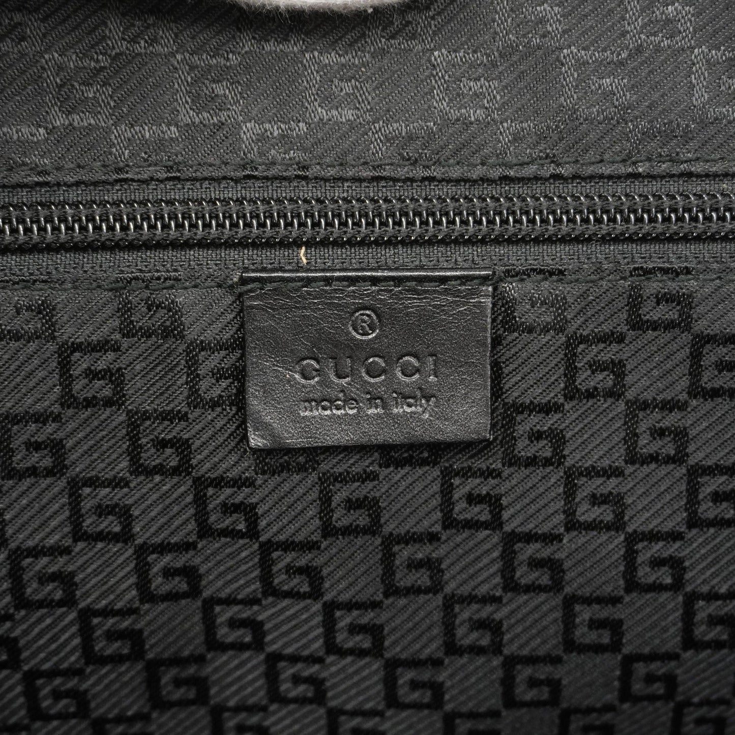 GUCCIAuth Shoulder Bag 122374 Women's Nylon Shoulder Bag Black