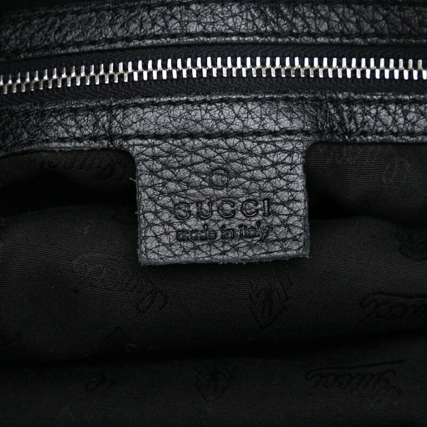 GUCCI Bamboo Hobo One Shoulder Bag 232930 Black Leather Women's