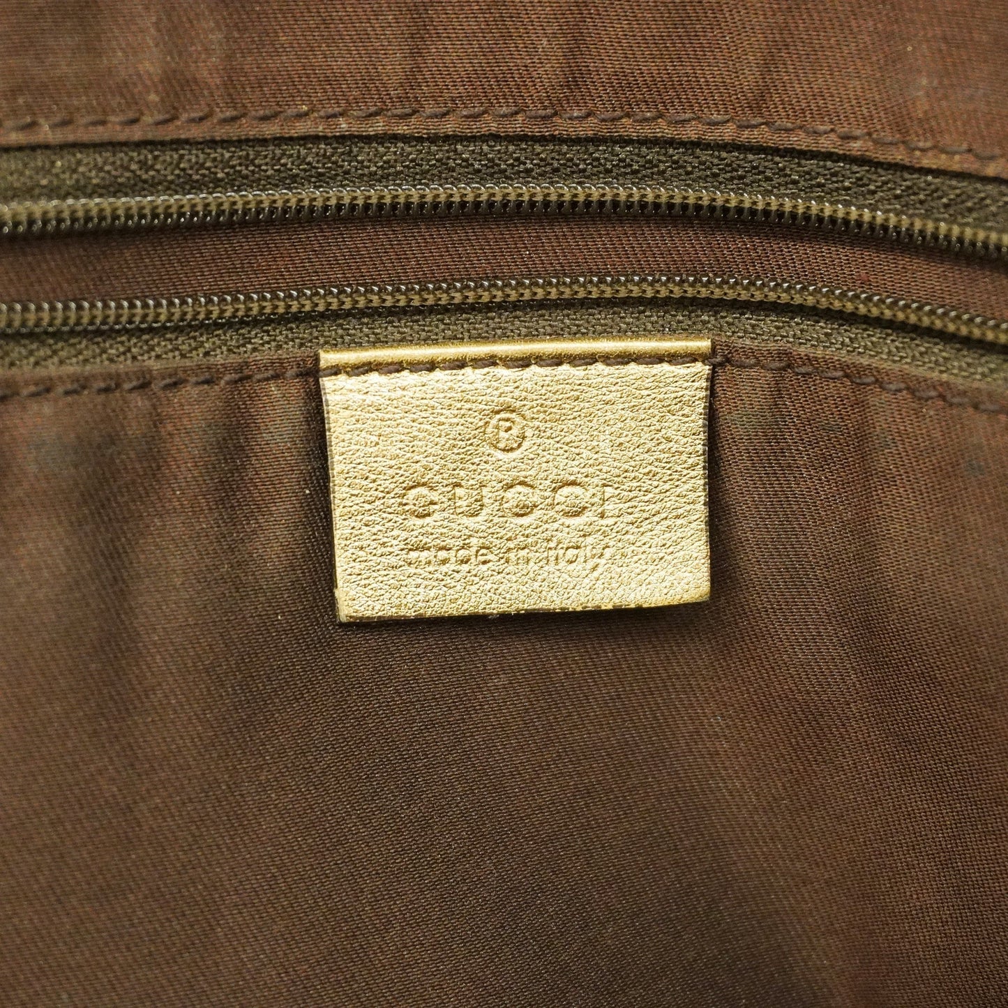 Gucci Princey 163805 Women's Nylon,Leather Tote Bag Brown