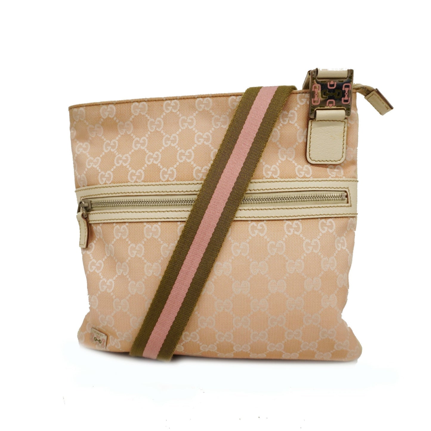 Gucci Shoulder Bag 181067 Women's GG Canvas Shoulder Bag Light Pink